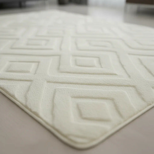 Alfombra De Área Con Relieves