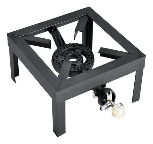 Anafe Cocina Quemador A Gas Una Hornalla Portatil Hornalla Negro