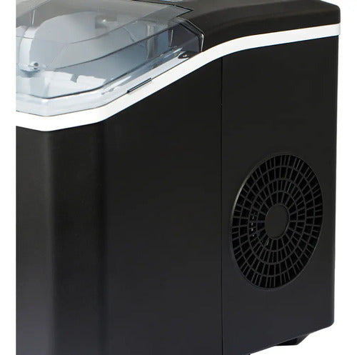 Maquina Para Hacer Hielo Raf R.0302 Limpiado Automatico Negro