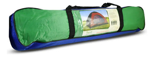 Carpa Igloo 4 Personas 2 X 2 X 1.35 M Lh-3982 Naranja/azul