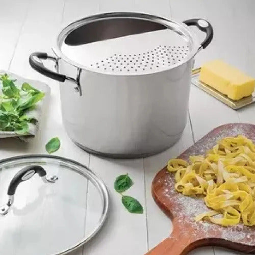 Olla Tramontina Solar Olla Para Spaghetti 62517/248 Inox Cts Gris