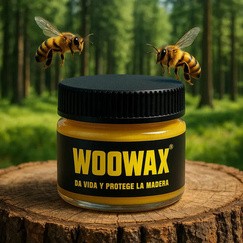Woowax Lustrador De Cera De Abejas Para Maderas Y Muebles Negro