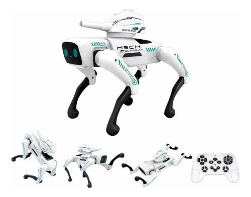 Perro Robot Inteligente Luz Interactivo Control Remoto Niños Perro Blanco