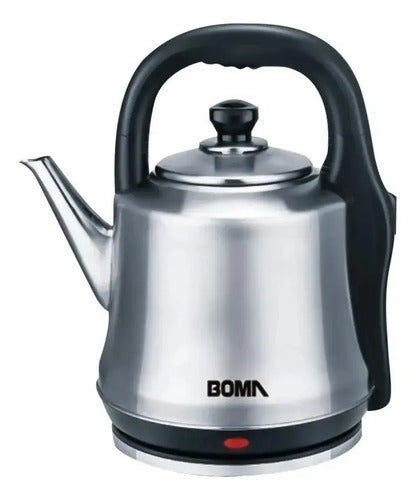Jarra Tetera Electrica Boma Ace Inox 1.2l 1500w Automatica Plateado