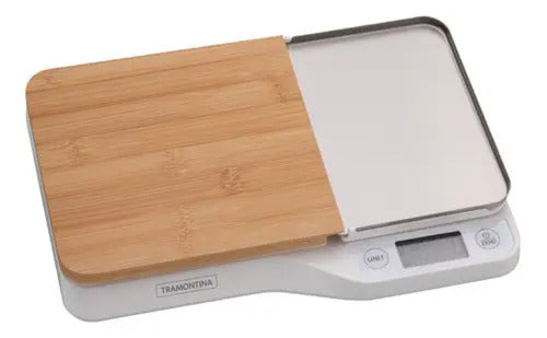 Balanza De Cocina Digital 5 Kg Tramontina Funcion Tara Color Blanco 5 Kg