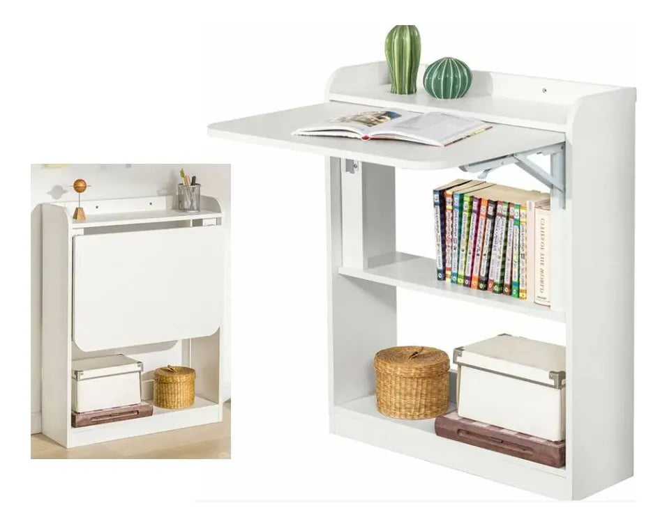 Mesa Para Computadora Escritorio De Pared Plegable Multiuso