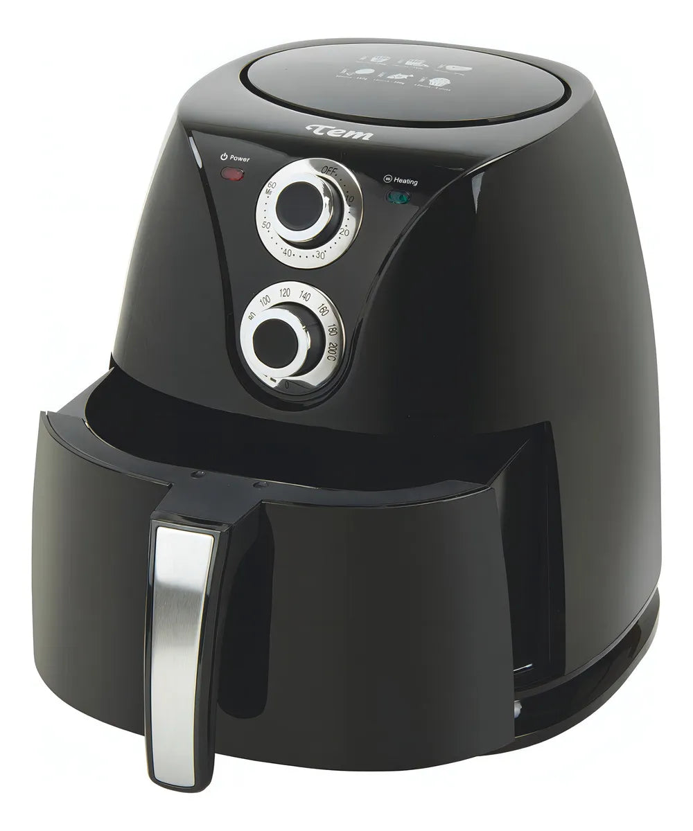 Freidora Sin Aceite Airfryer Tem T1nfa05lb 200ºc 4.5 Lt Color Negro