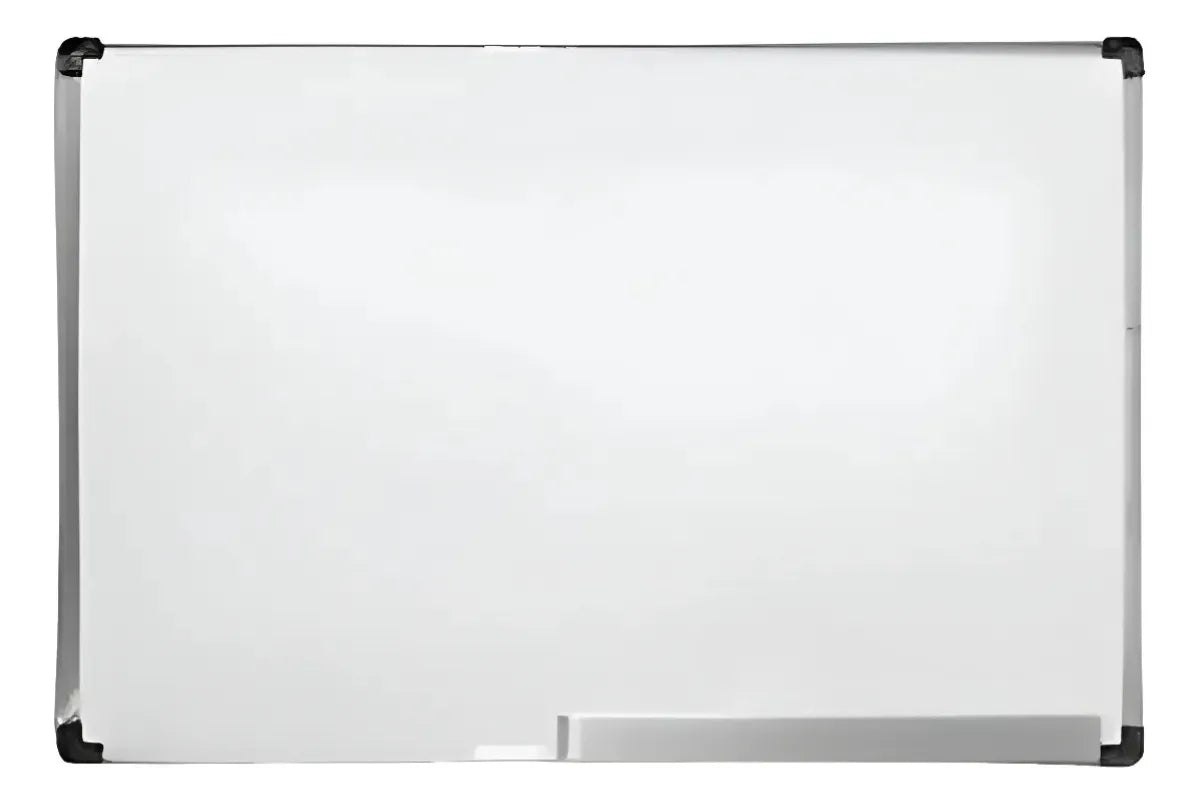 Pizarrón Pizarra Blanca Magnética Marco Metálico 60x90cm