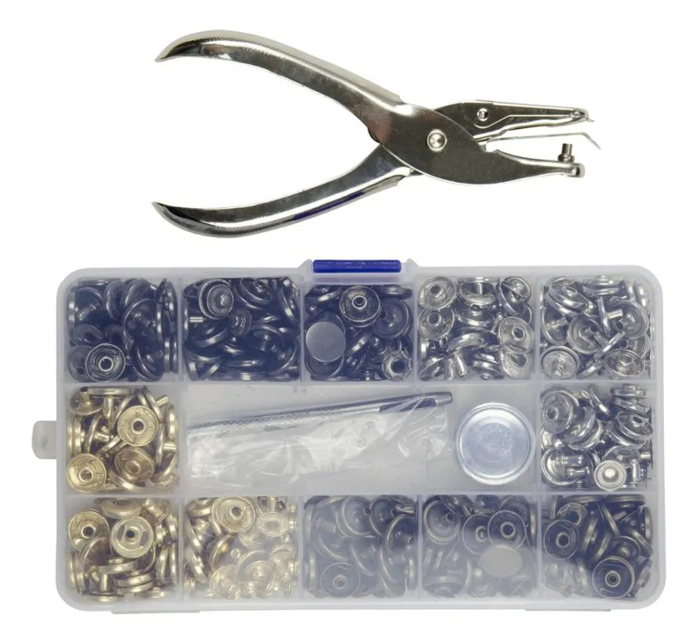 Set De Alicate Y 120 Broches A Presion Equus