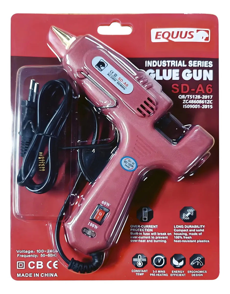 Pistola De Silicona Caliente 60w Equus