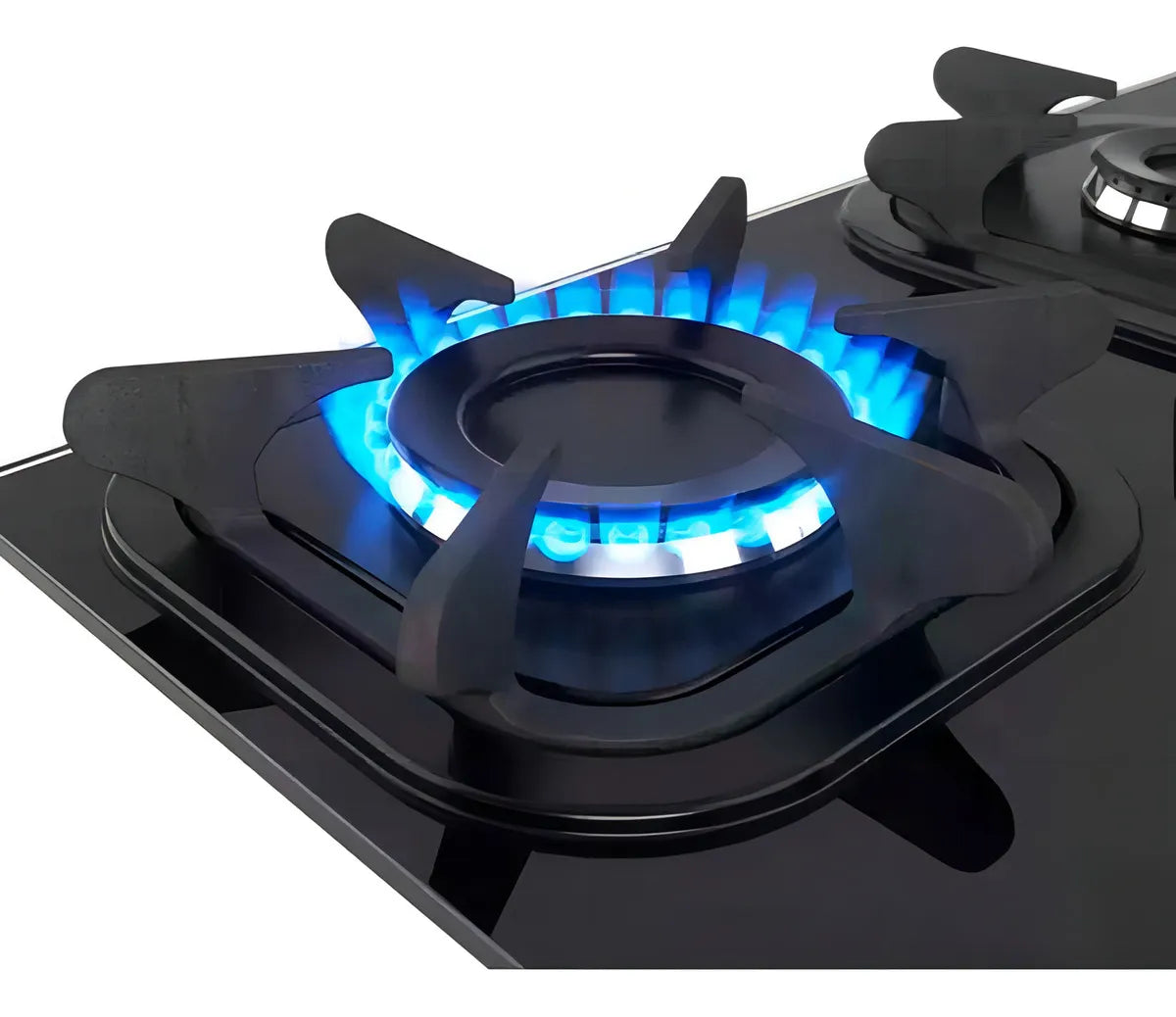 Anafe Tem A Gas 4h Encendido Automático Mesada De Vidrio