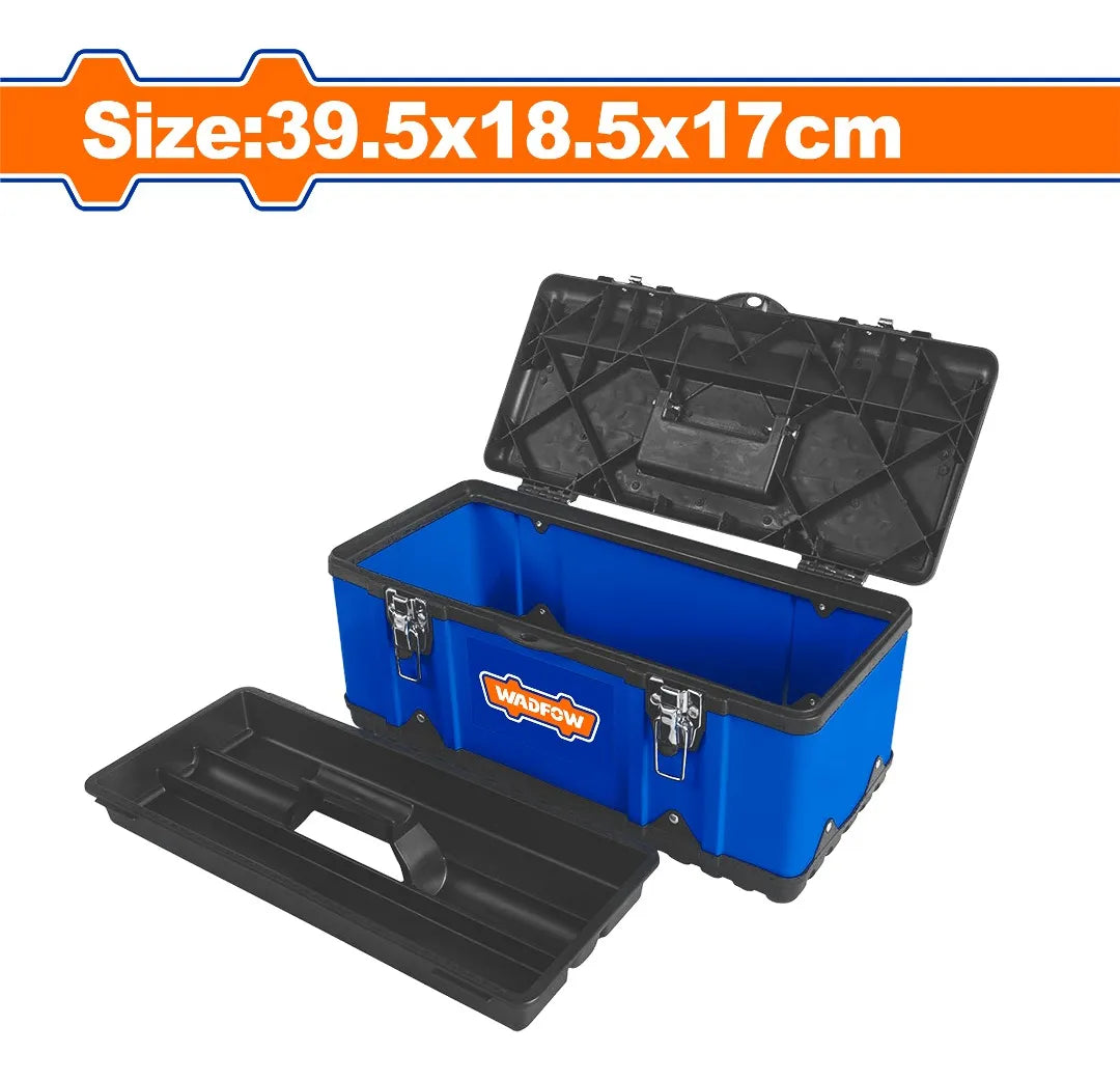 Caja Herramientas 15.5 Metal Y Plastico Wadfow Wtb6a16