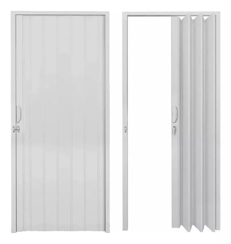 Puerta Plegable Pvc 80x210cm Color Blanco 80b