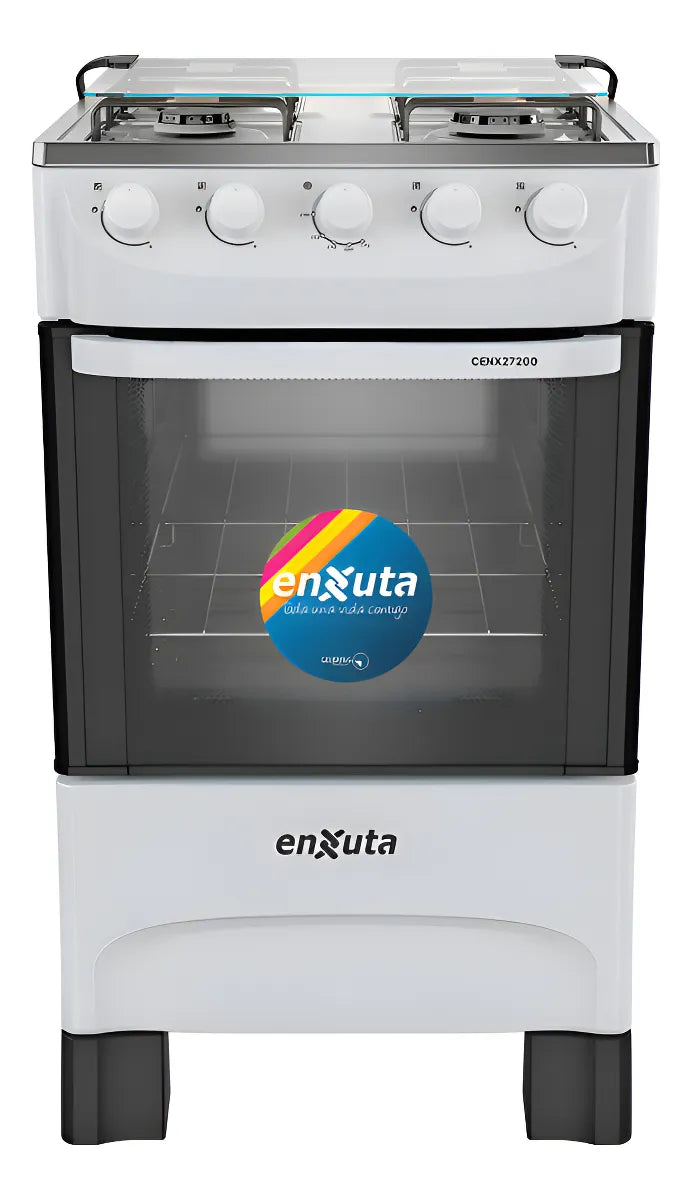 Cocina Supergas 4 Hornallas Blanca Con Termocupla - Enxuta - Gris