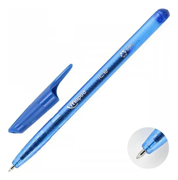 Lapicera Maped Ice 1,0mm En Caja X12 Unidades Boligrafos
