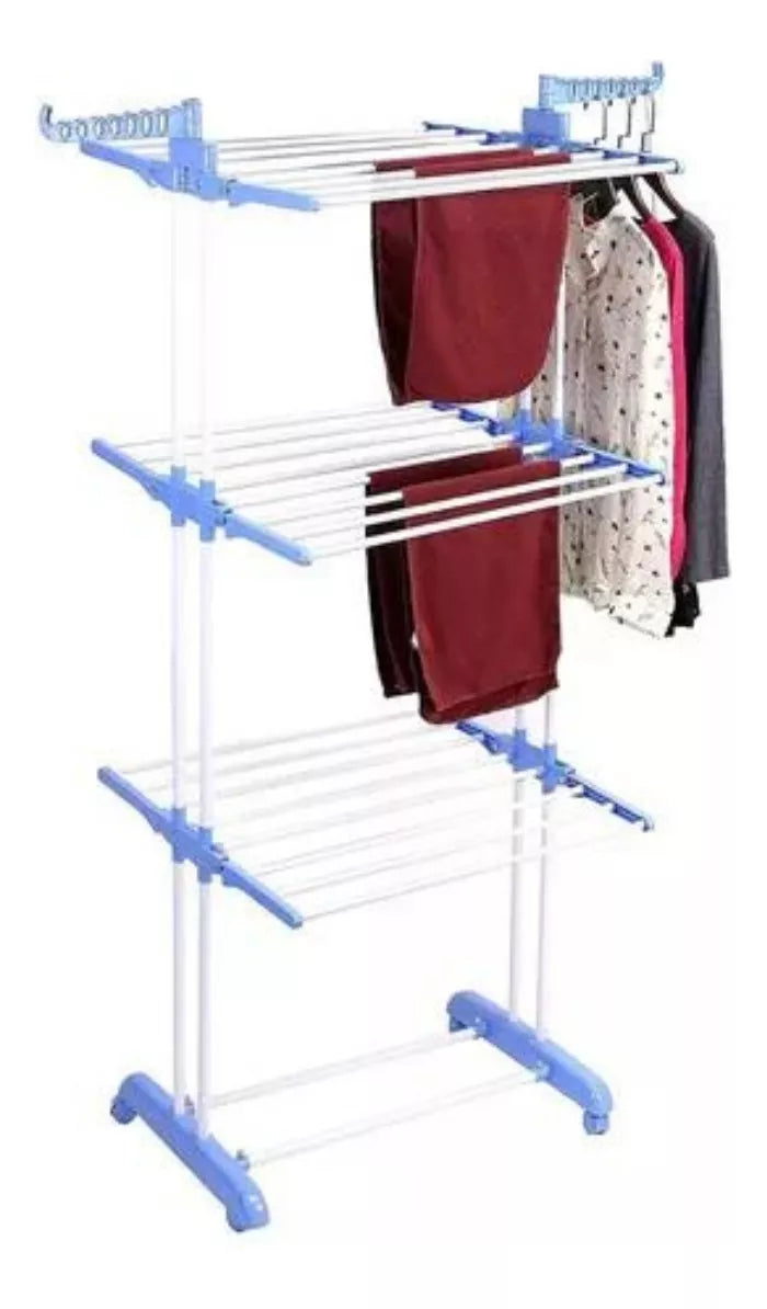 Tendedero Tender Vertical Plegable Ropa C/ruedas