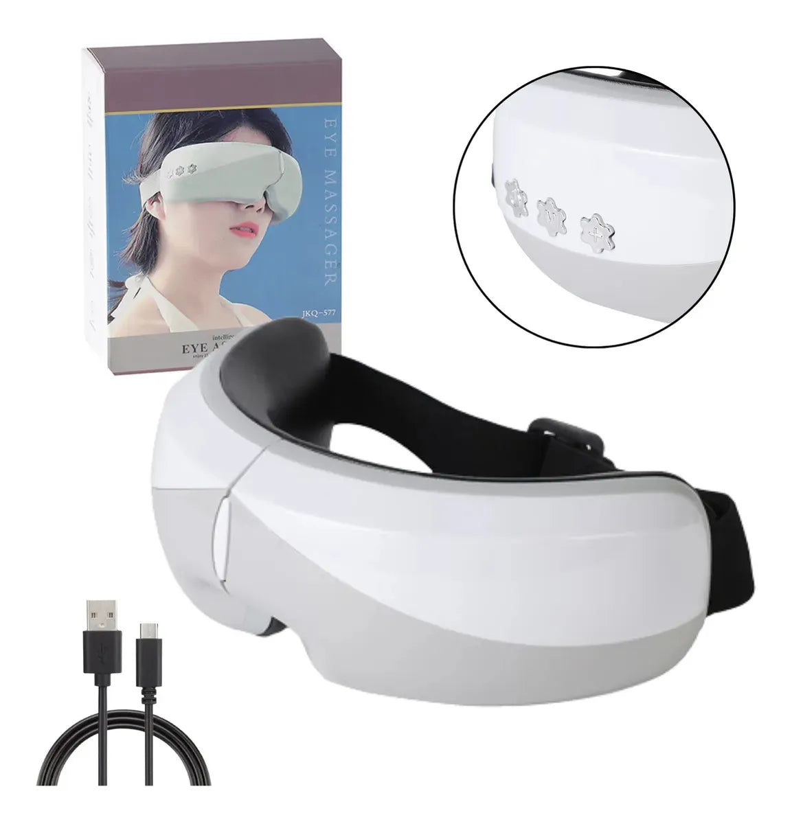 Masajeador Corporal De Ojos Facial Portatil Dolor De Cabeza