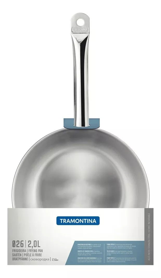 Sarten 26cms Acero Inoxidable - 62633/260 - Tramontina Color