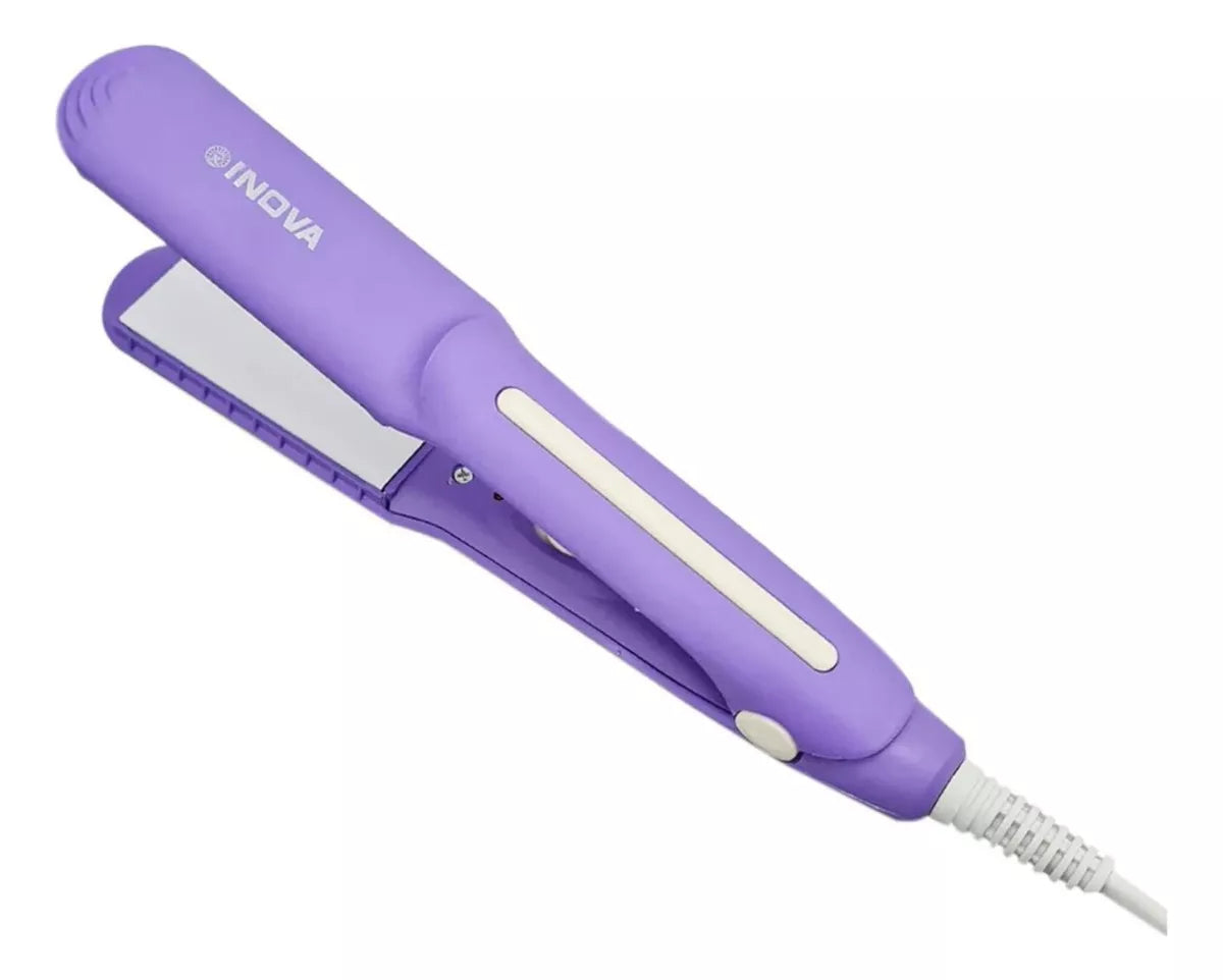 Planchita Para Cabello Plancha Pelo Mujer Alisadora Violeta