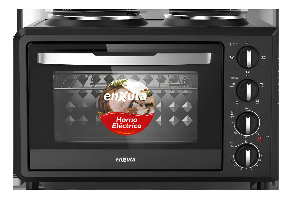 Horno Electrico Enxuta Con 2 Discos 32lts - Negro