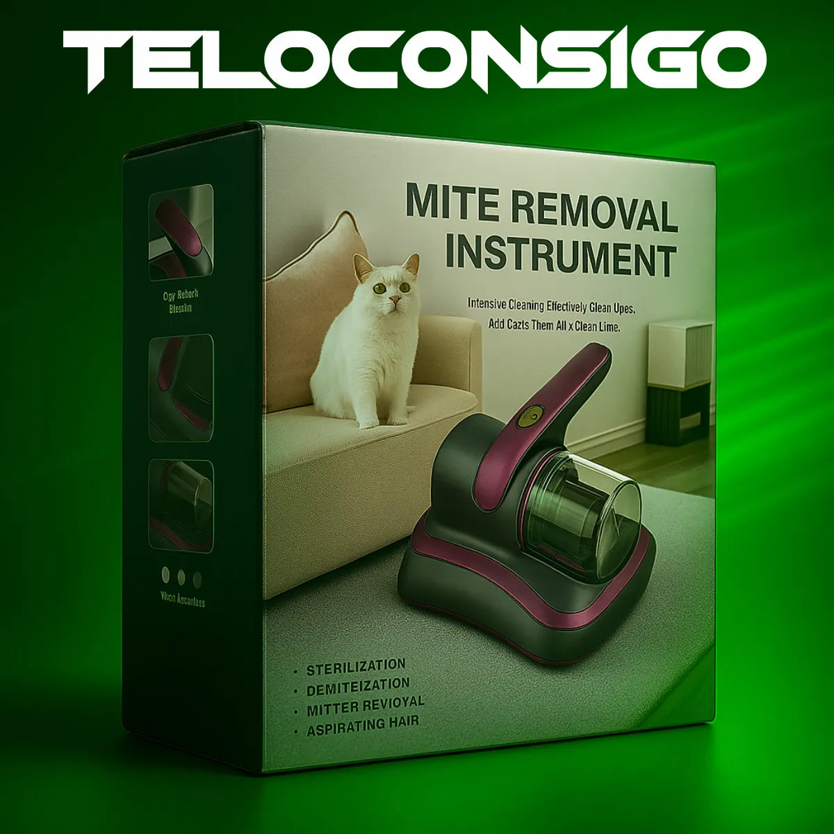 Aspiradora Inal mbrica Uv Removedor De Acaros Colchon Sillon