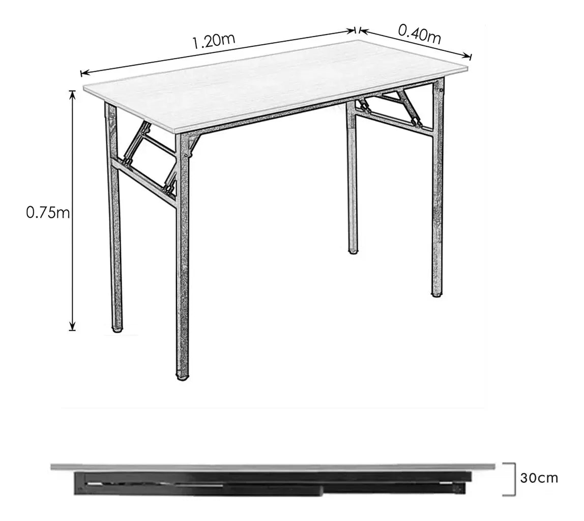 Mesa De Apoyo Trabajo Plegable Mdf Pr ctico Guarda F cil
