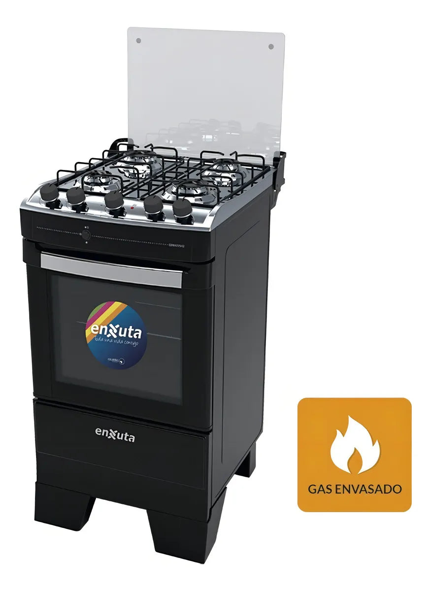 Cocina Enxuta Cenx27542ng A Gas Con Grill Negra