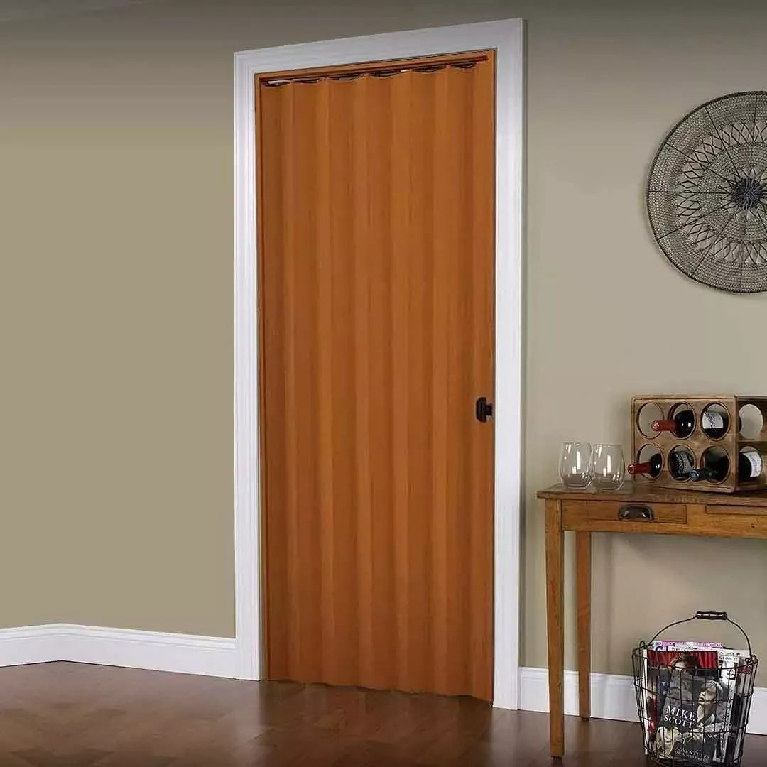 Puerta Plegable Pvc 90x210cm Color Marron 90m