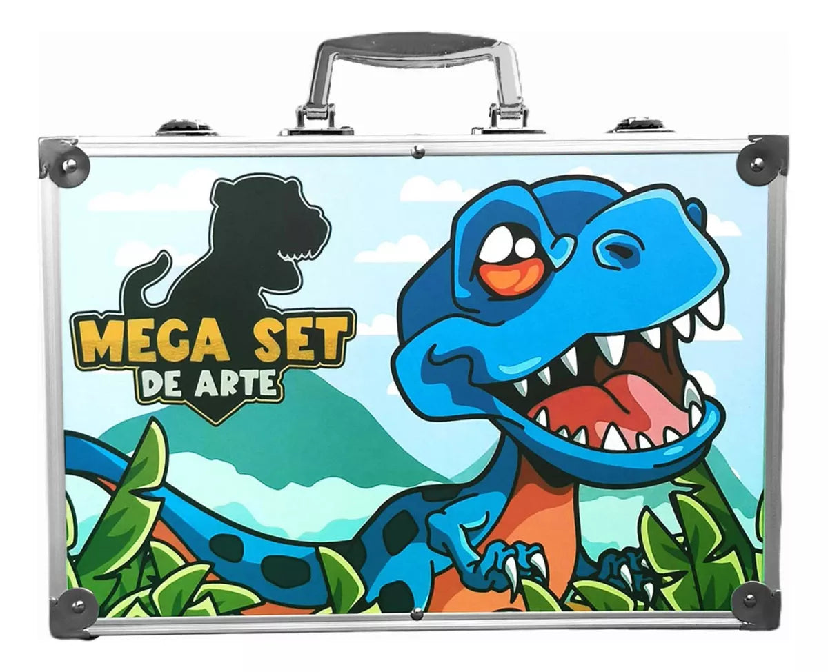 Set Valija Metÿlica Arte Escolar Didÿctico 145 Piezas