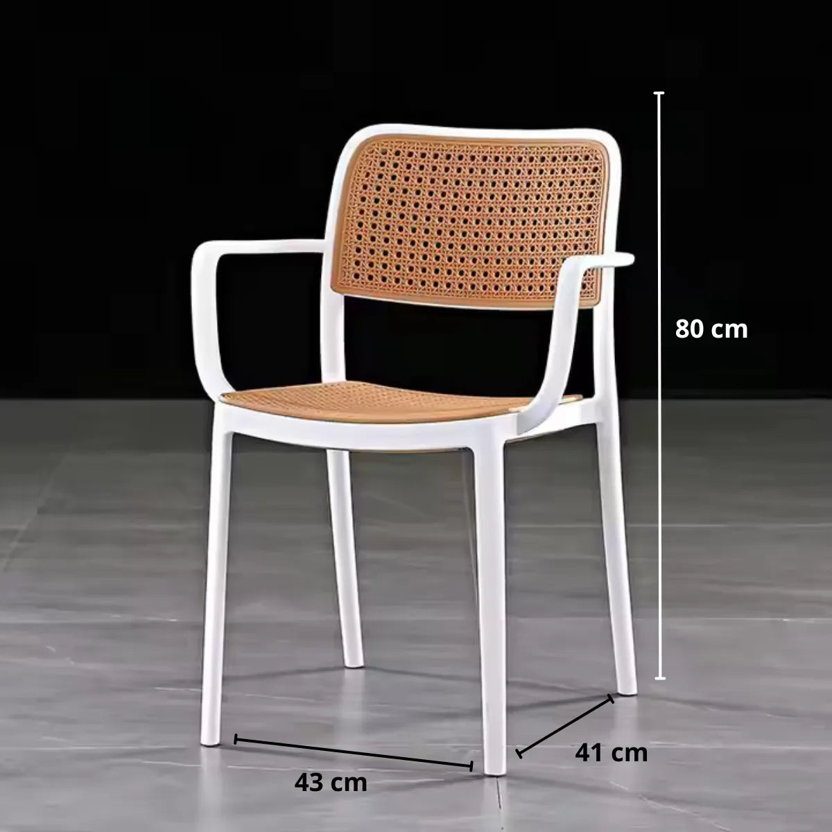 Silla Ratan Clasica Rejilla Con Apoyabrazos Living Comedor