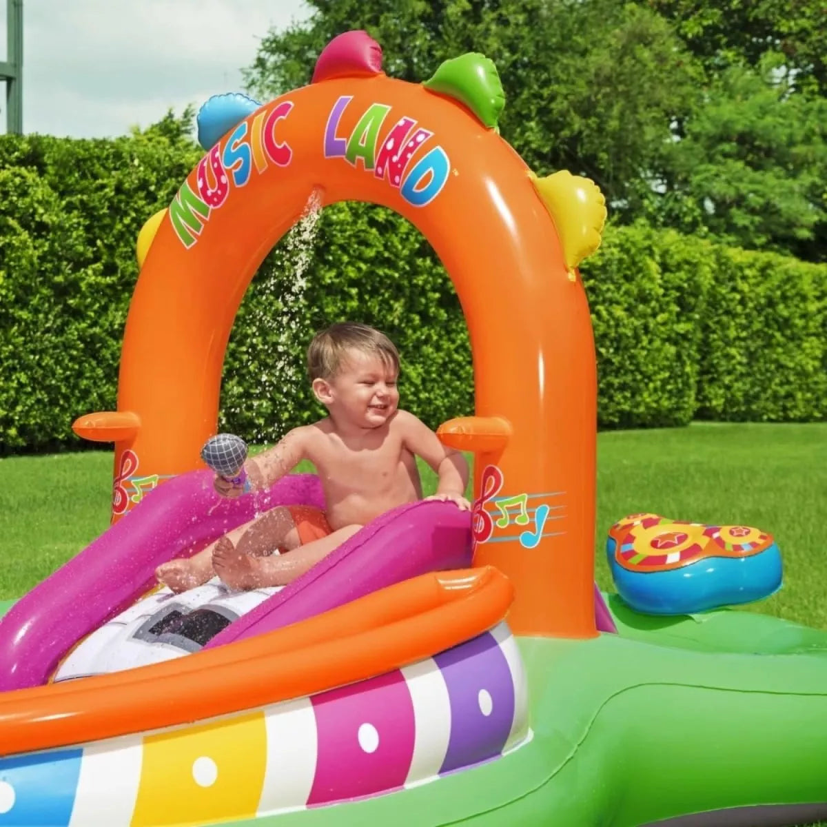 Piscina Inflable Interactiva Infantil Ovalada M£sica Bestway