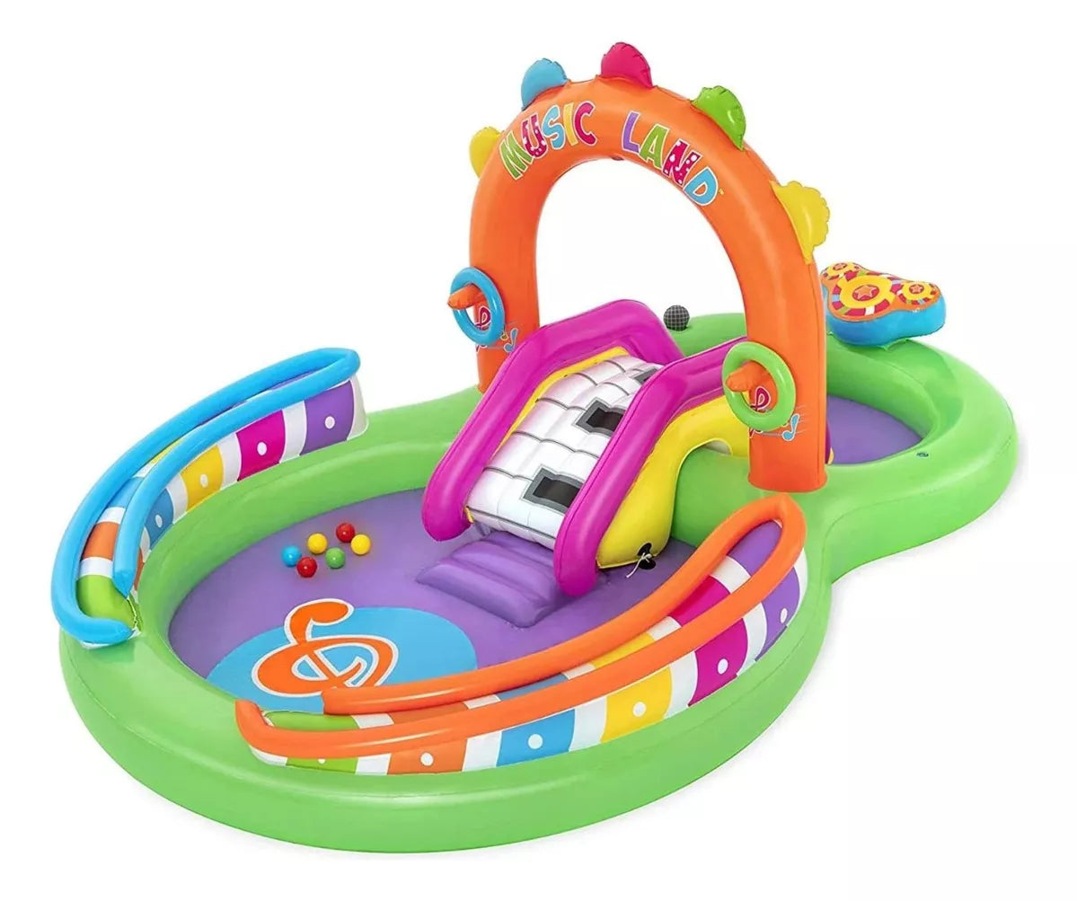 Piscina Inflable Interactiva Infantil Ovalada M£sica Bestway