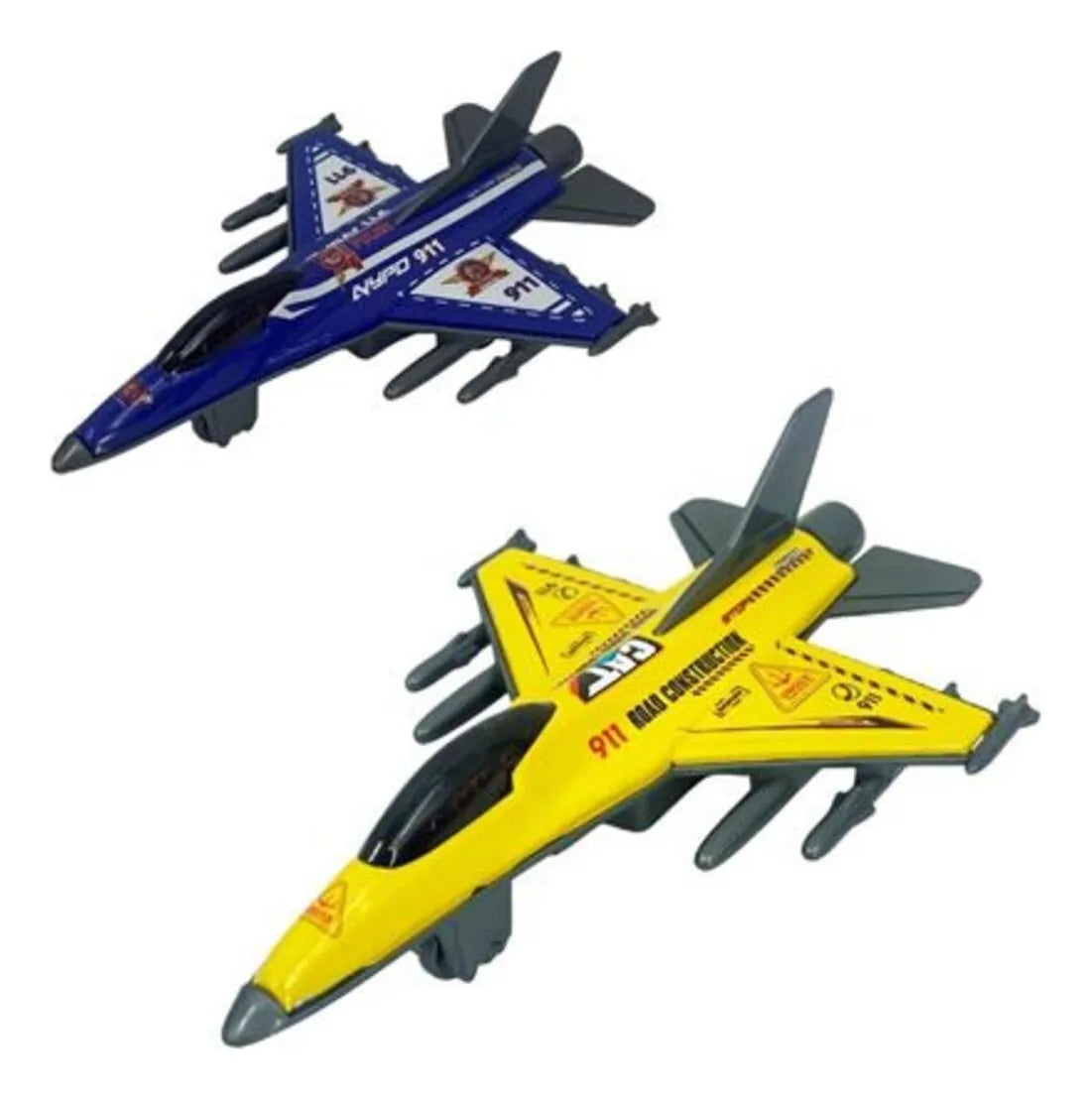 Avion Metal Juguete Colección C/u-13x9cm- Colores Surtidos
