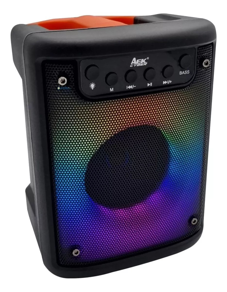 Parlante Caja Activa Bluetooth Inalambrico Sd Usb Fm Rgb