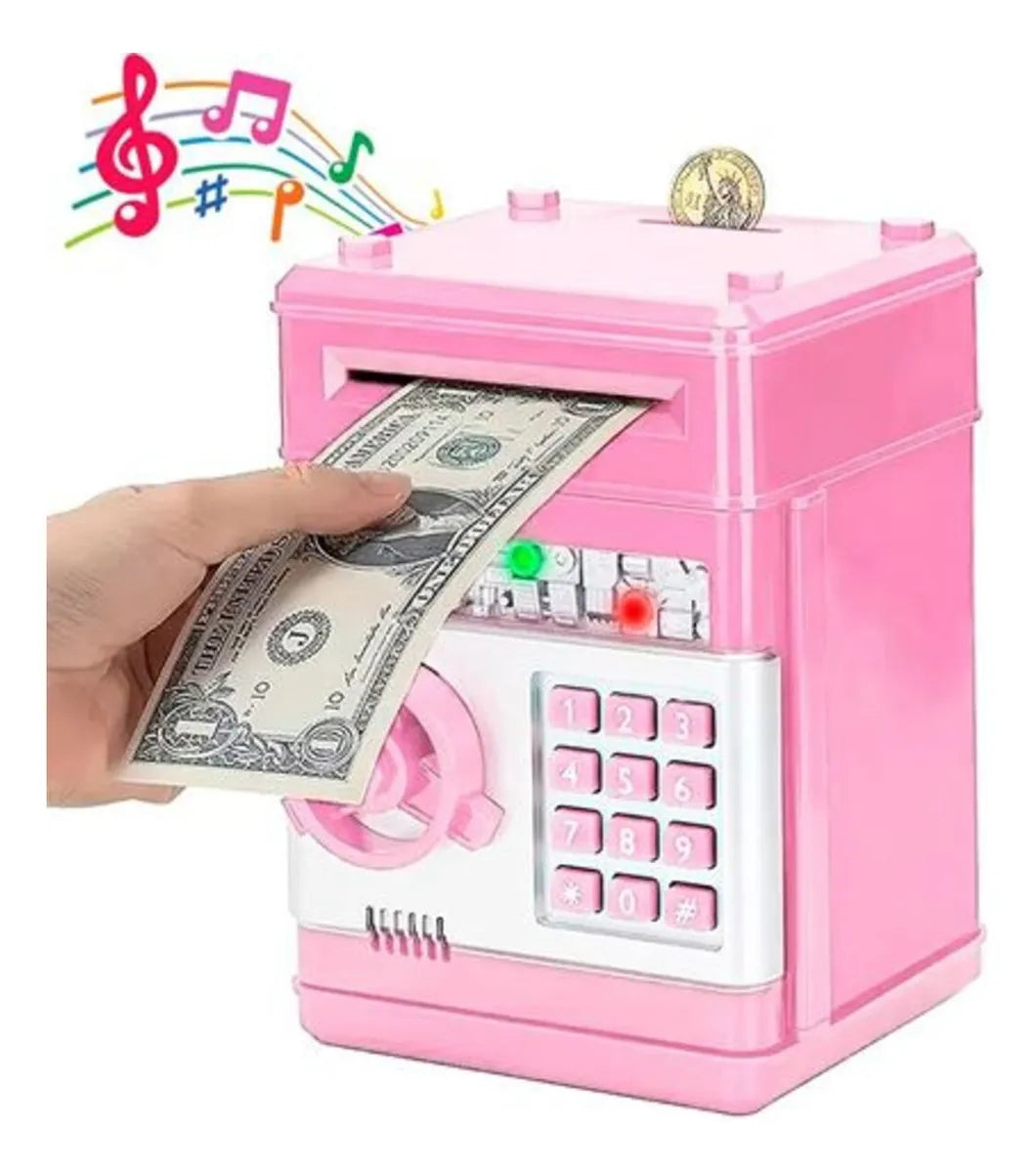 Alcancia Caja Fuerte Infantil Con Sonido Y Luces