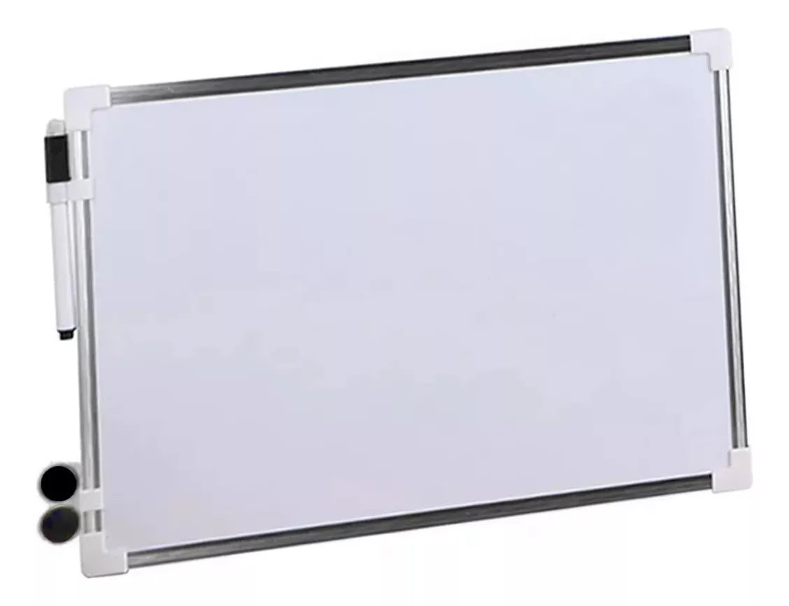 Pizarra Blanca Magn‚tica 35x50 Con Marcador Borrador Imanes