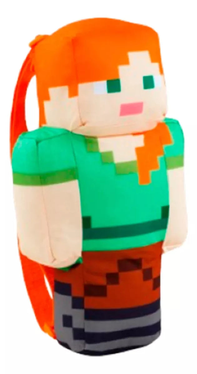 Mochila Minecraft Peluche Porta Objetos Personajes