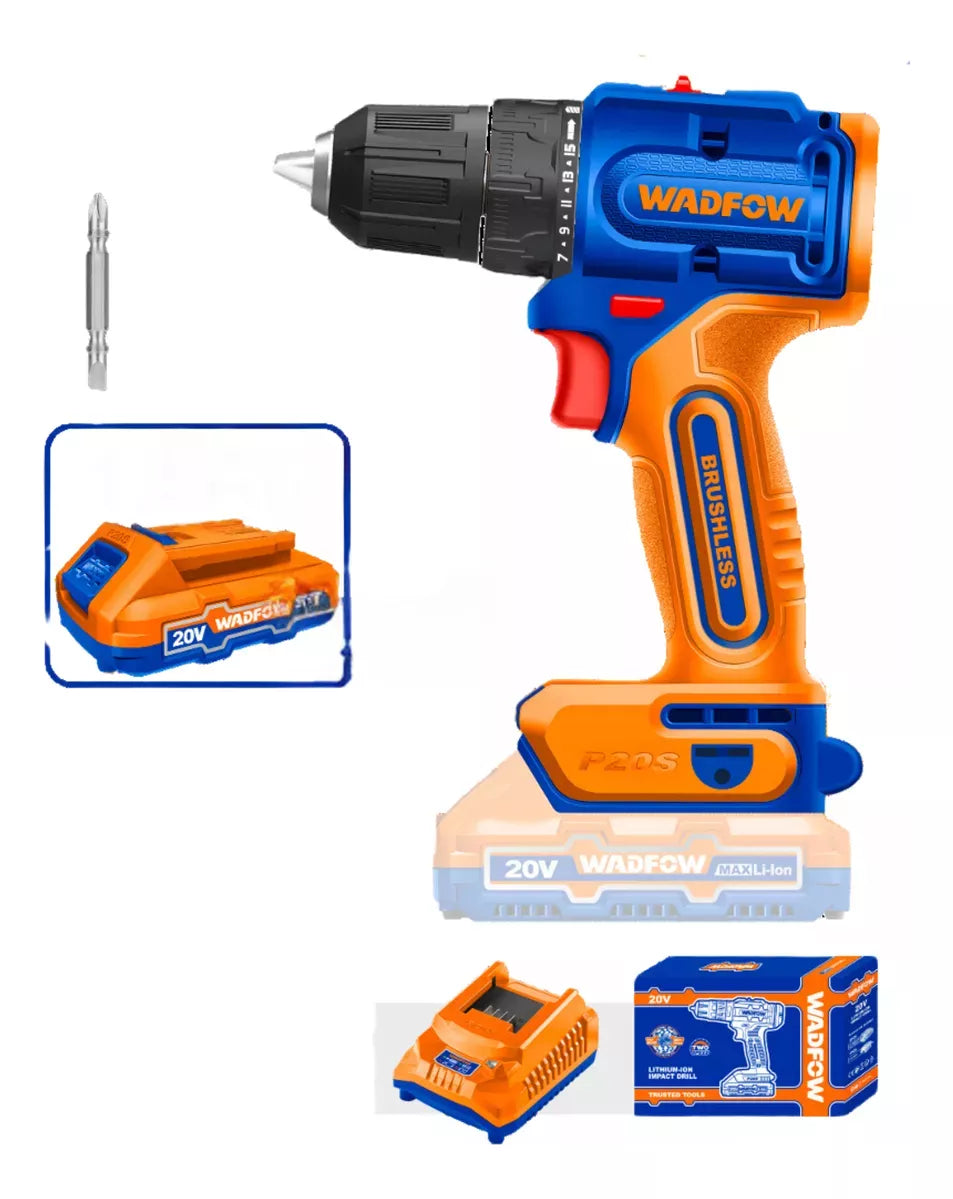 Atornillador 20v A Bat P20s Brushless C/ 1 Bat Y Carg Wadfow