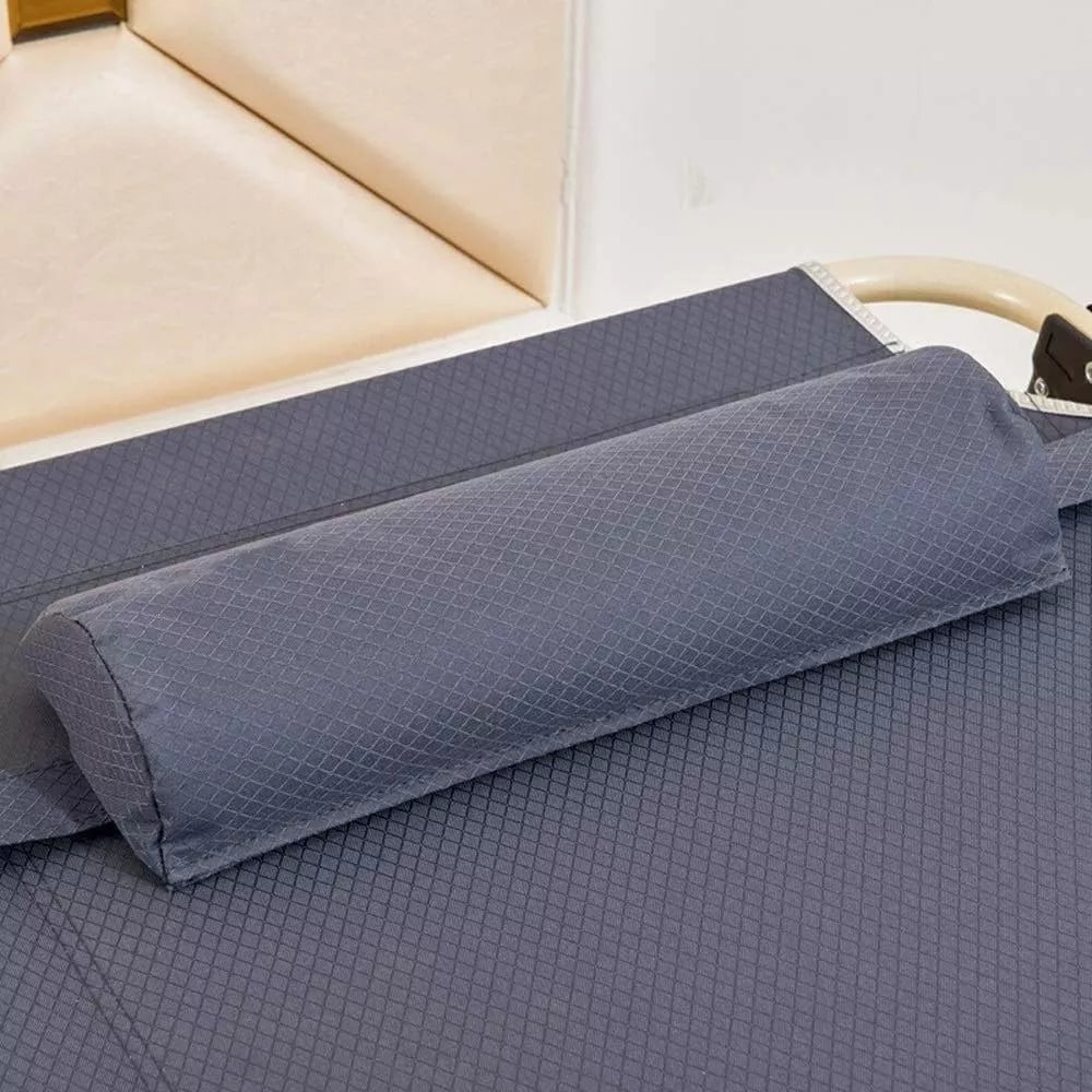 Catre Plegable De Ca¤o Color Gris Lh-3991