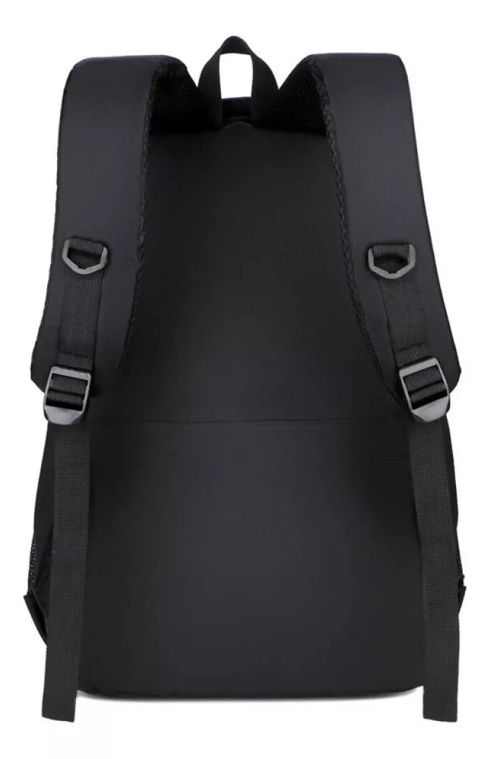 Mochila Negra Urbana Con Usb