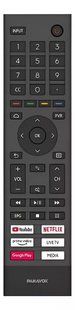 Control Remoto Panavox Original Para Tv Led Android 32/43