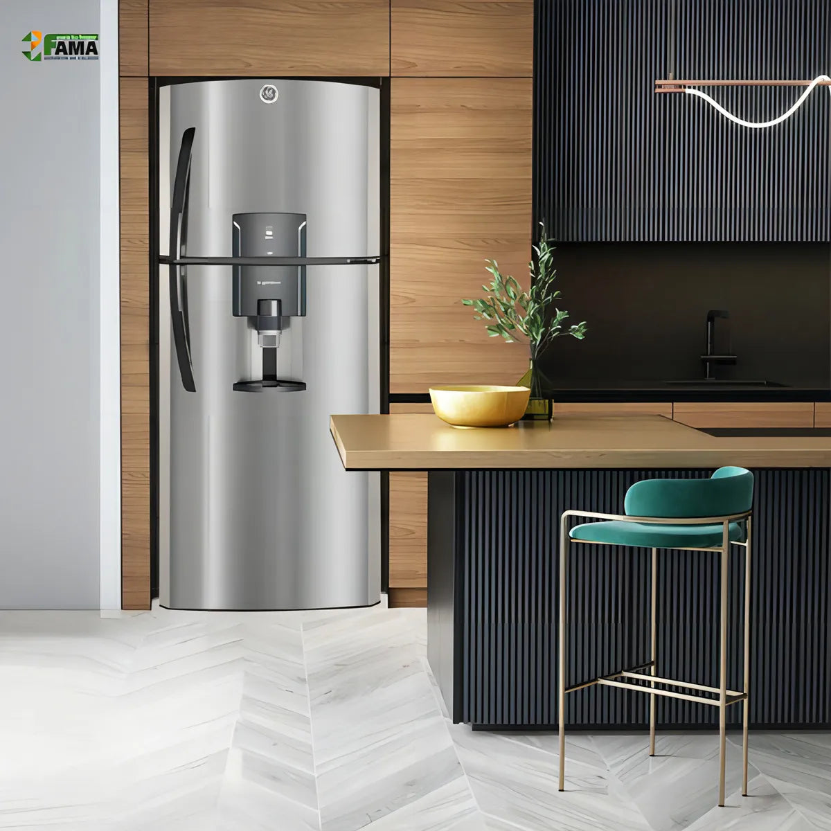 Heladera General Electric Rgp400fgmu1 Efic A Dispensador Gris