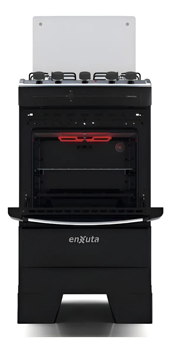 Cocina Enxuta Cenx27542ng A Gas Con Grill Negra