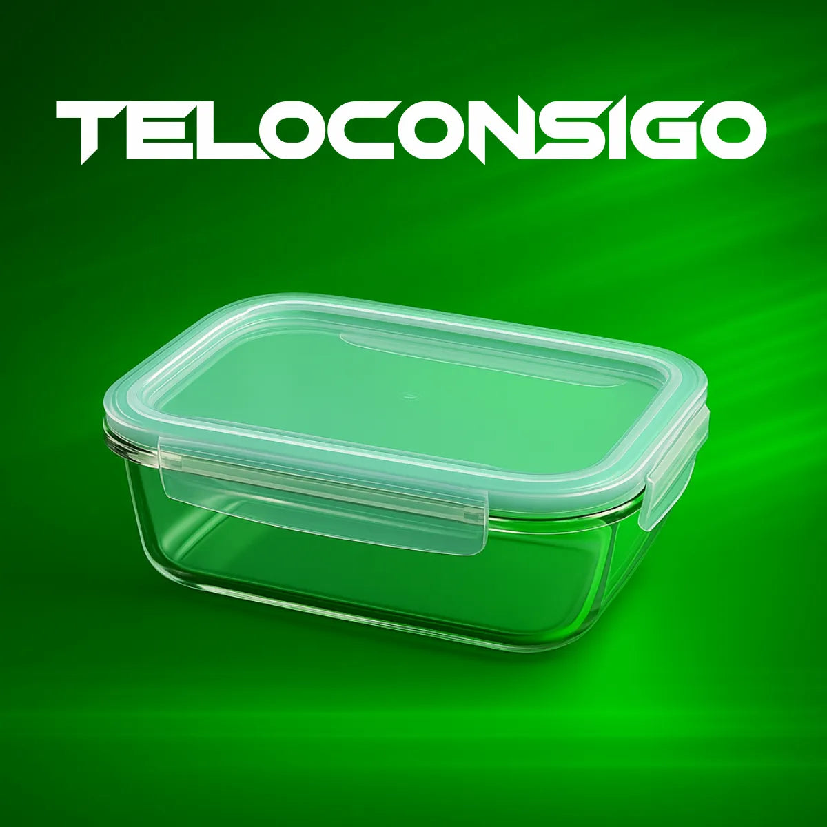 Pote Recipiente Vianda Herm‚tico Comida Vidrio 1040ml
