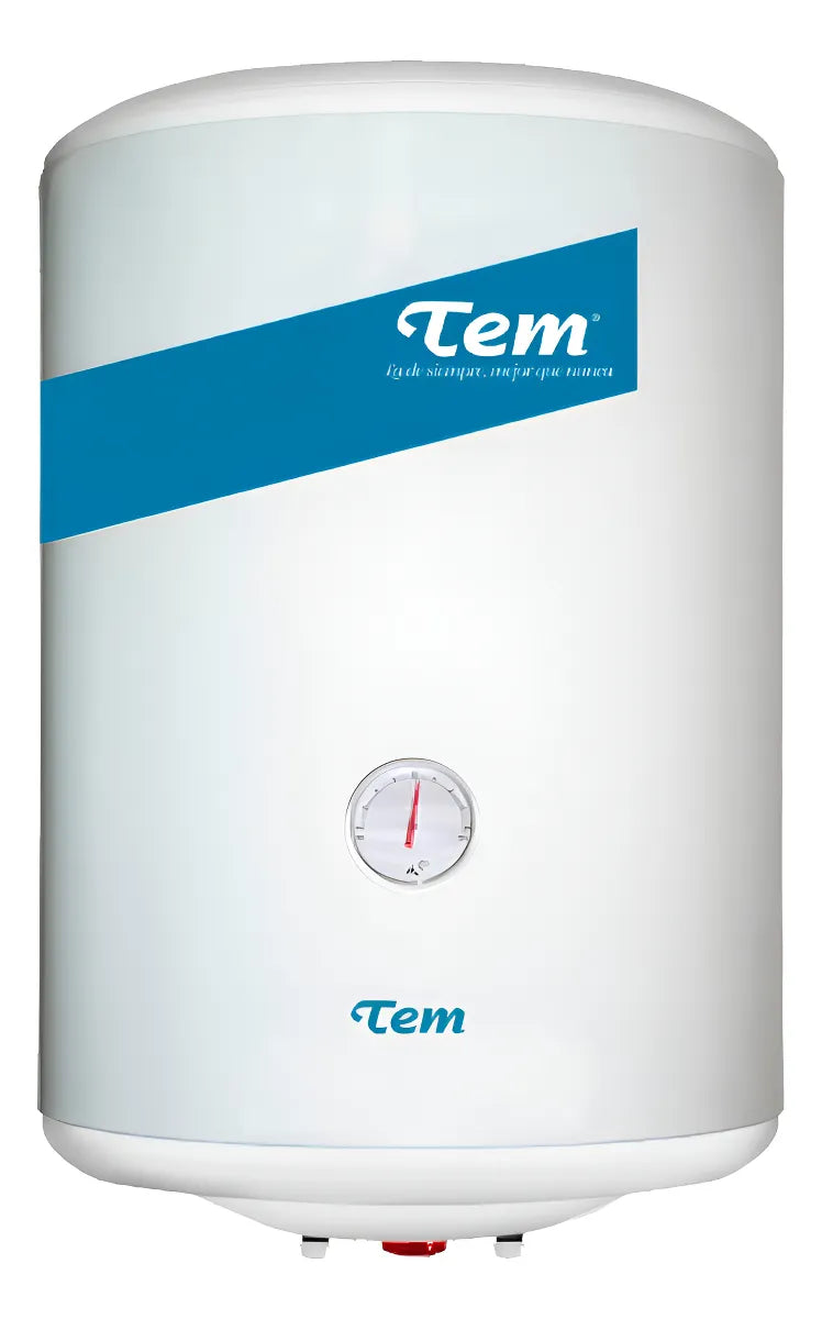 Termotanque De Acero Tem 30 Litros Eficiencia Clase B Blanco