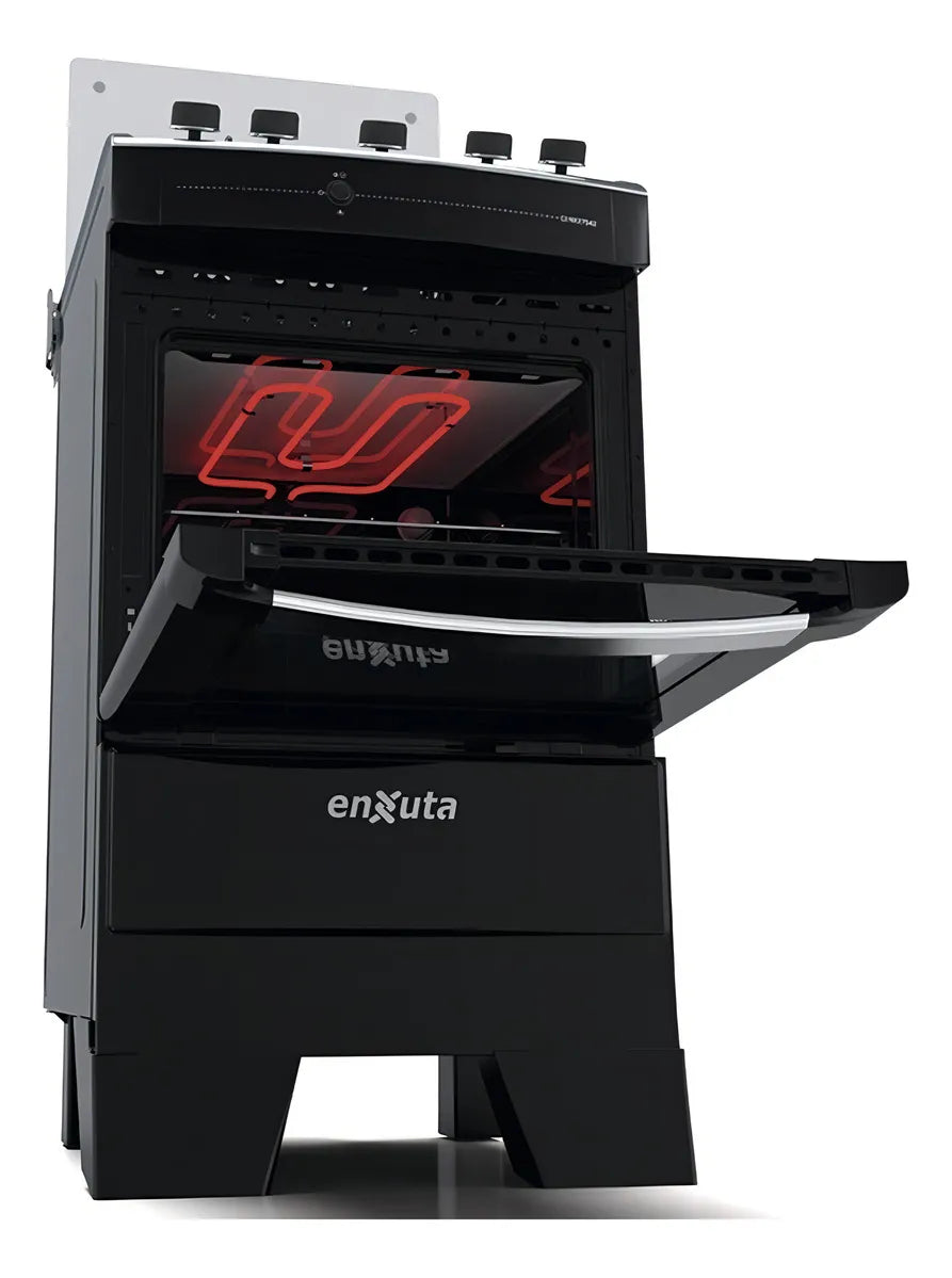 Cocina Enxuta Cenx27542ng A Gas Con Grill Negra
