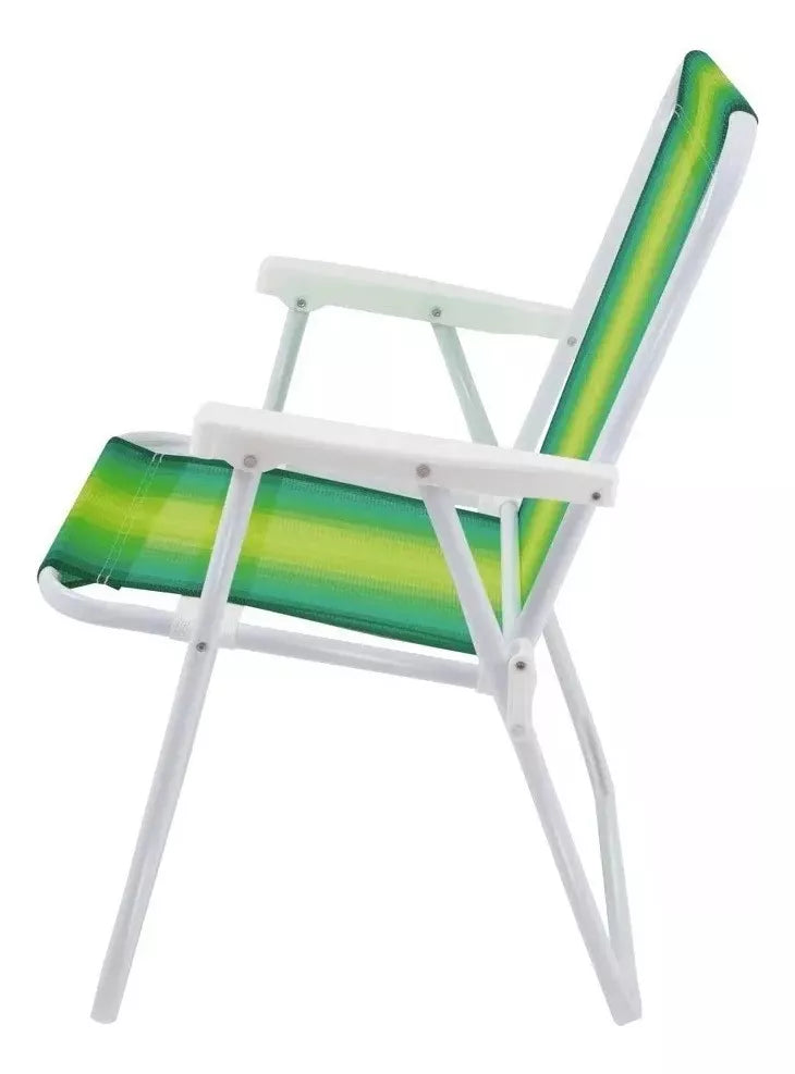 Silla Alta Plegable Playa Patio Jardin Aluminio