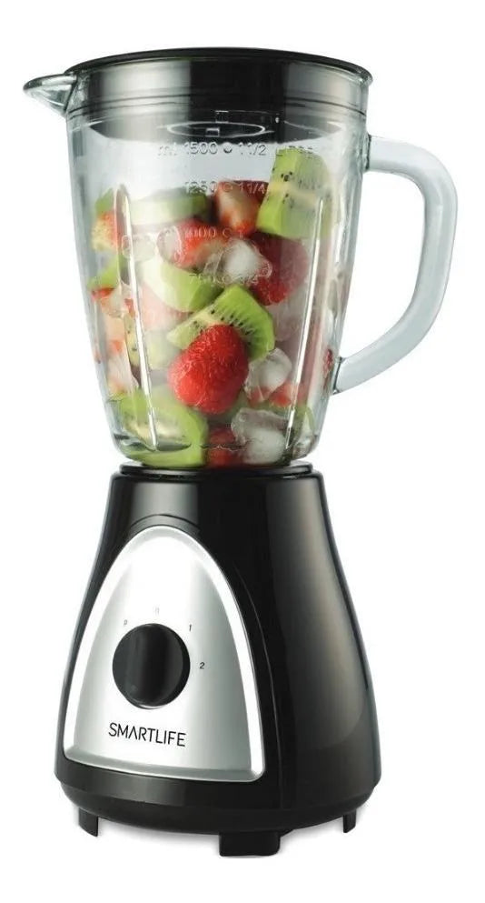 Licuadora Smartlife Jarra Vidrio 1.5l 400w 2 Velocidades