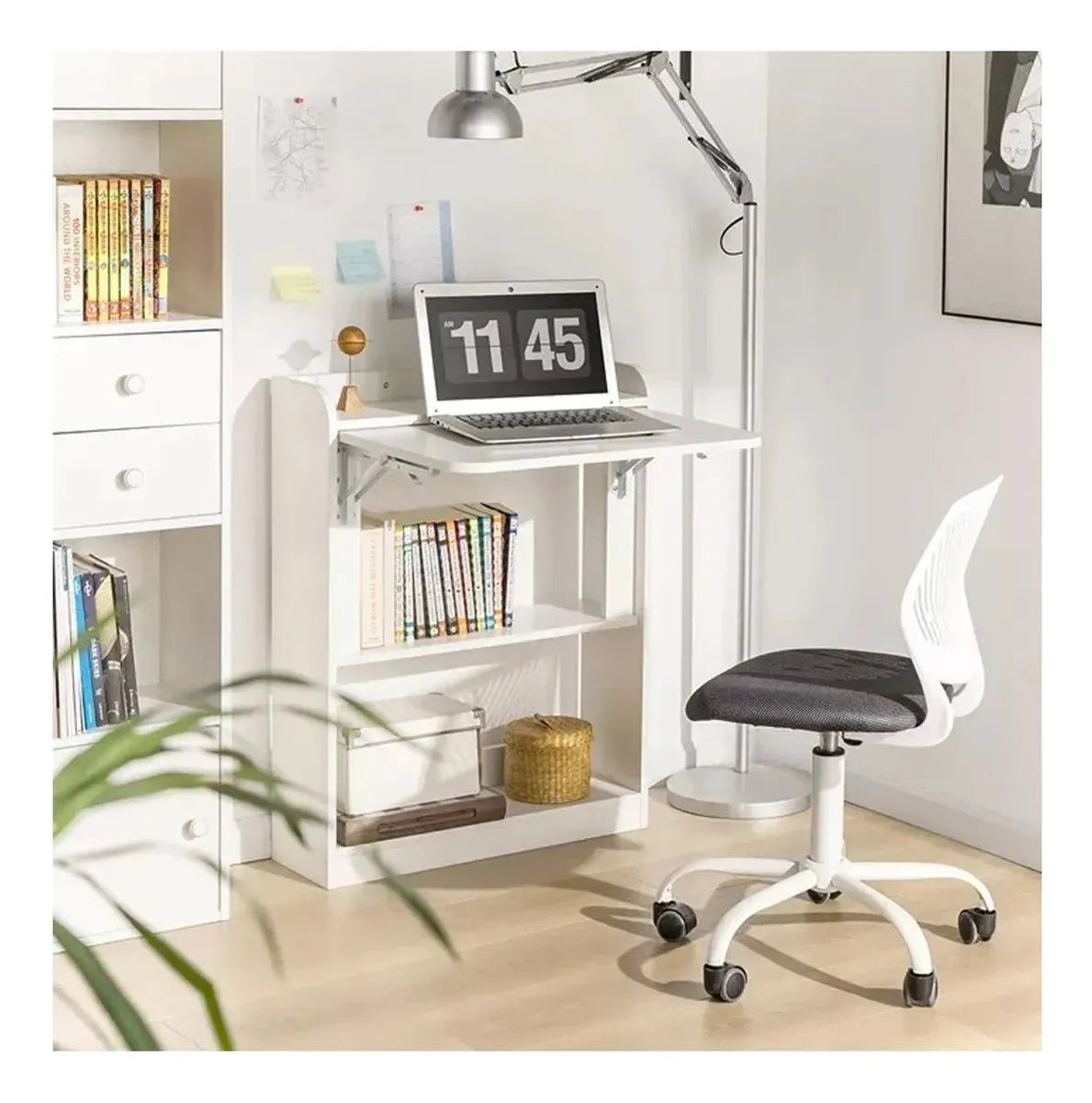 Mesa Para Computadora Escritorio De Pared Plegable Multiuso