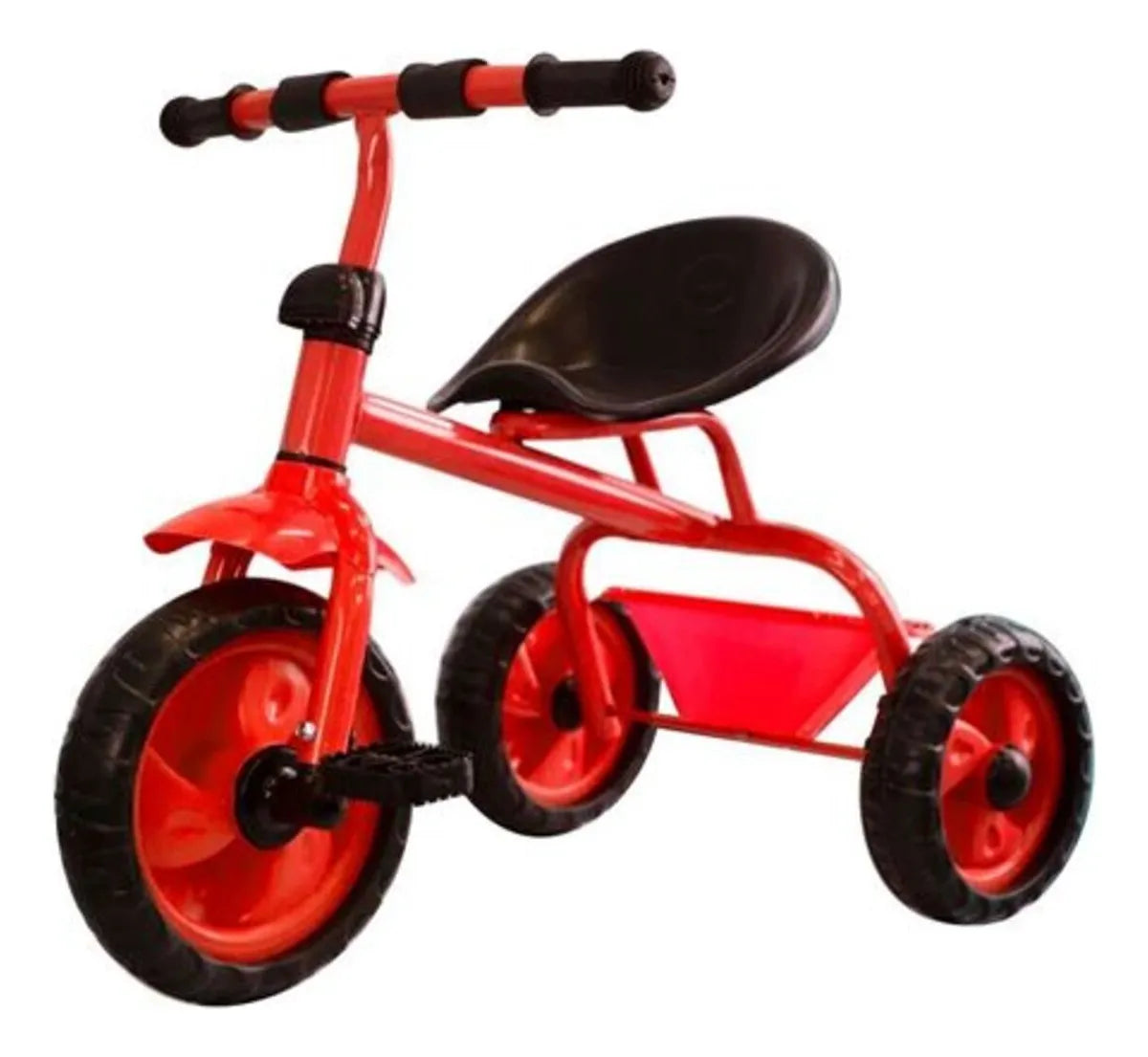 Triciclo Infantil De Metal A Pedal Con Canasto De Niño